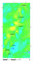 Temperature in the Upper Rhine Graben at a depth of -1500m NN